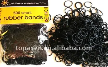 small black rubber bands