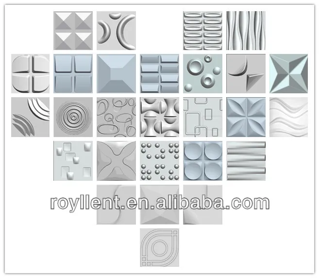 hot sale 3d wall paper 3D PC wall panel in high quality