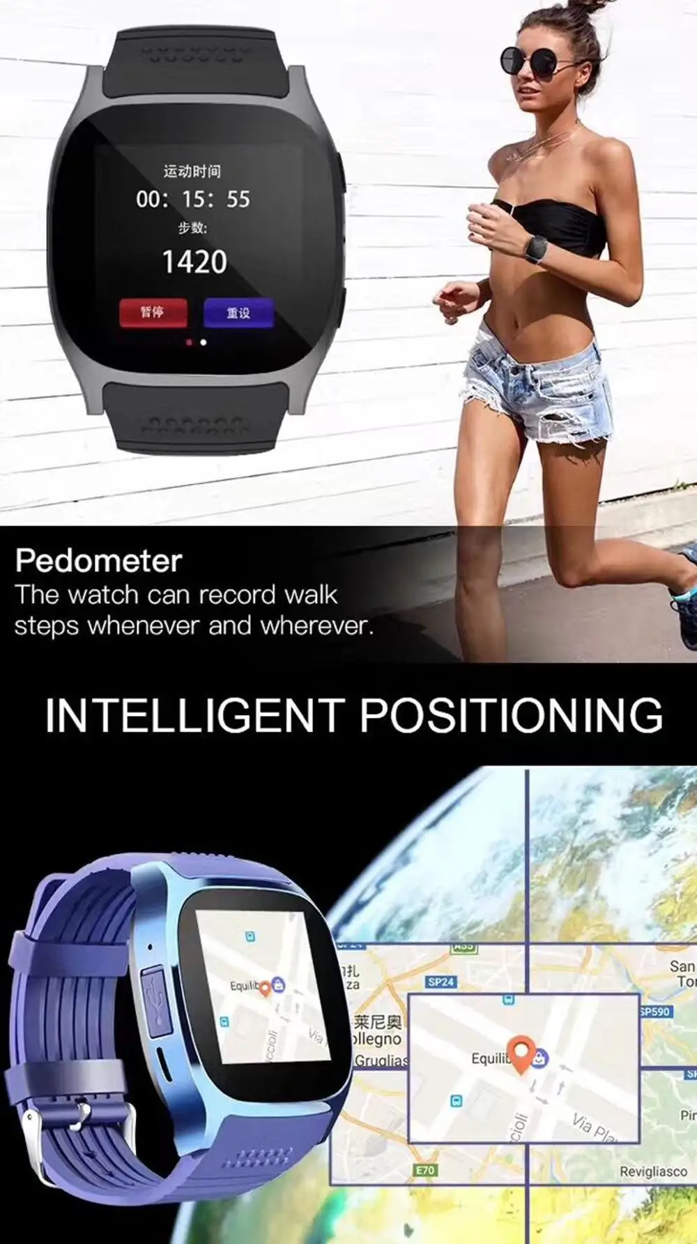 Smartwatch discount t8 app