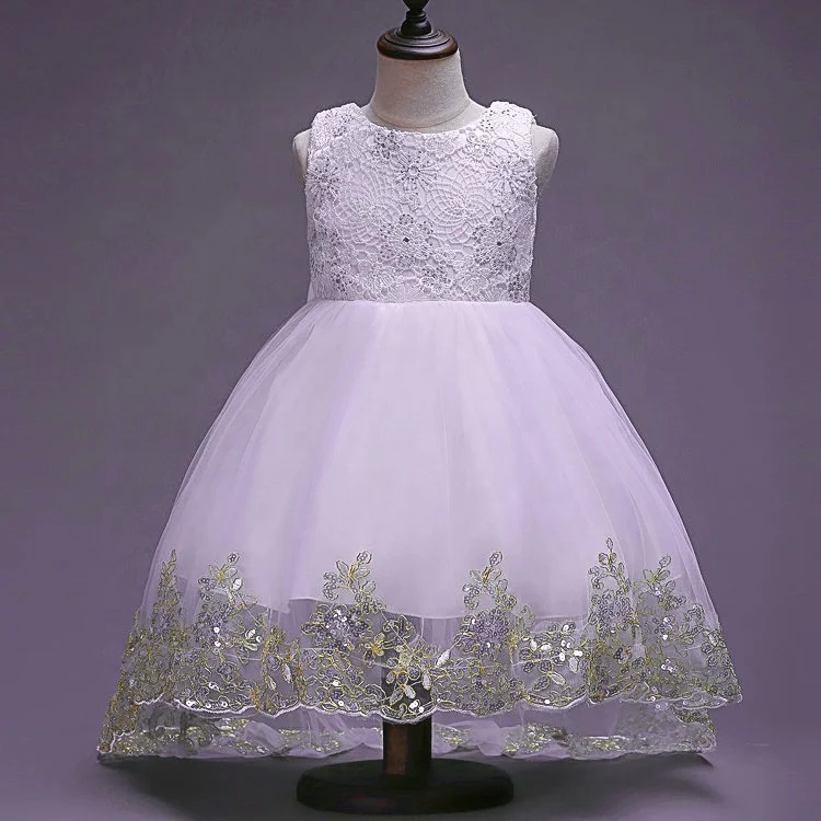 

High Quality Party Birthday Girl Princess Flower Bowknot Lace Baby Girls Wedding Christmas Party Dress, Red;pink;white