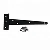 Heavy Duty Rustproof Wrought Iron Door Black T Strap Hinge