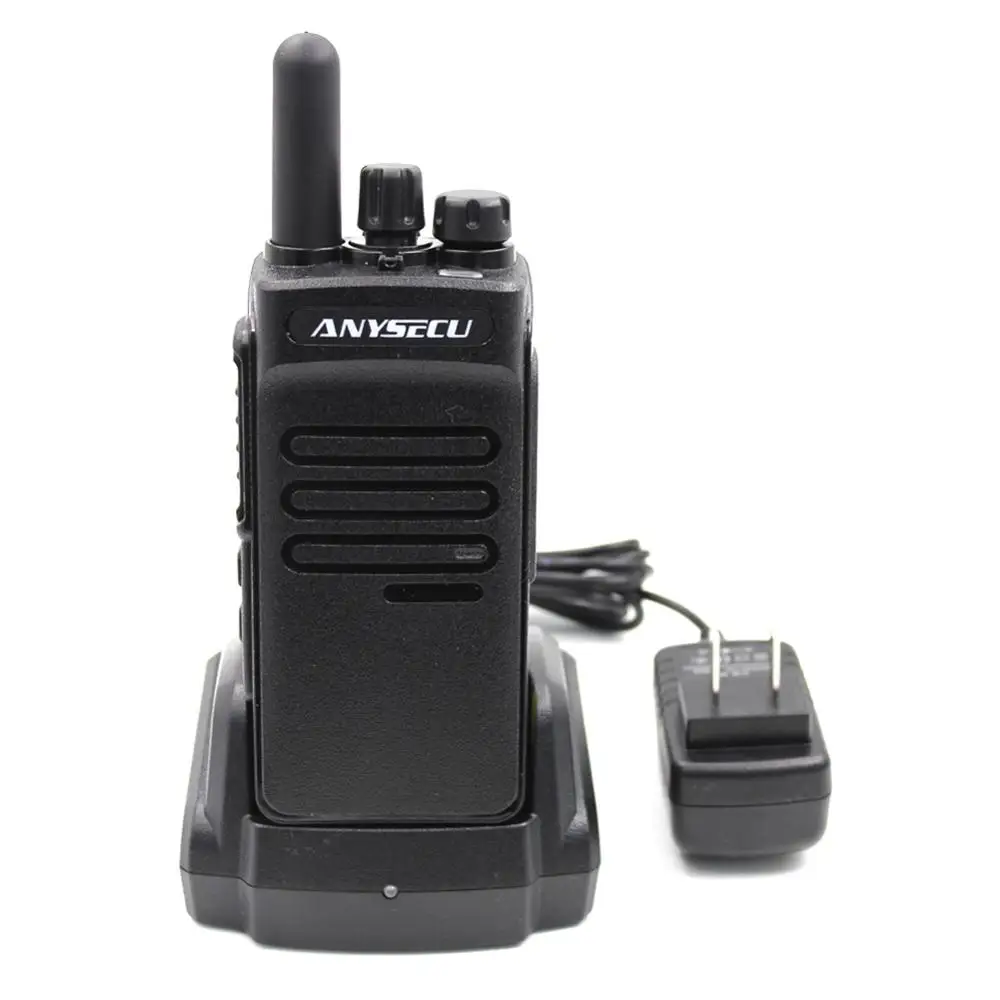 

100 Mile Walkie Talkie ANYSECU 3G-GT200 Public Network Walkie Talkie 3G WCDMA GSM Two Way Radio support OEM, Black