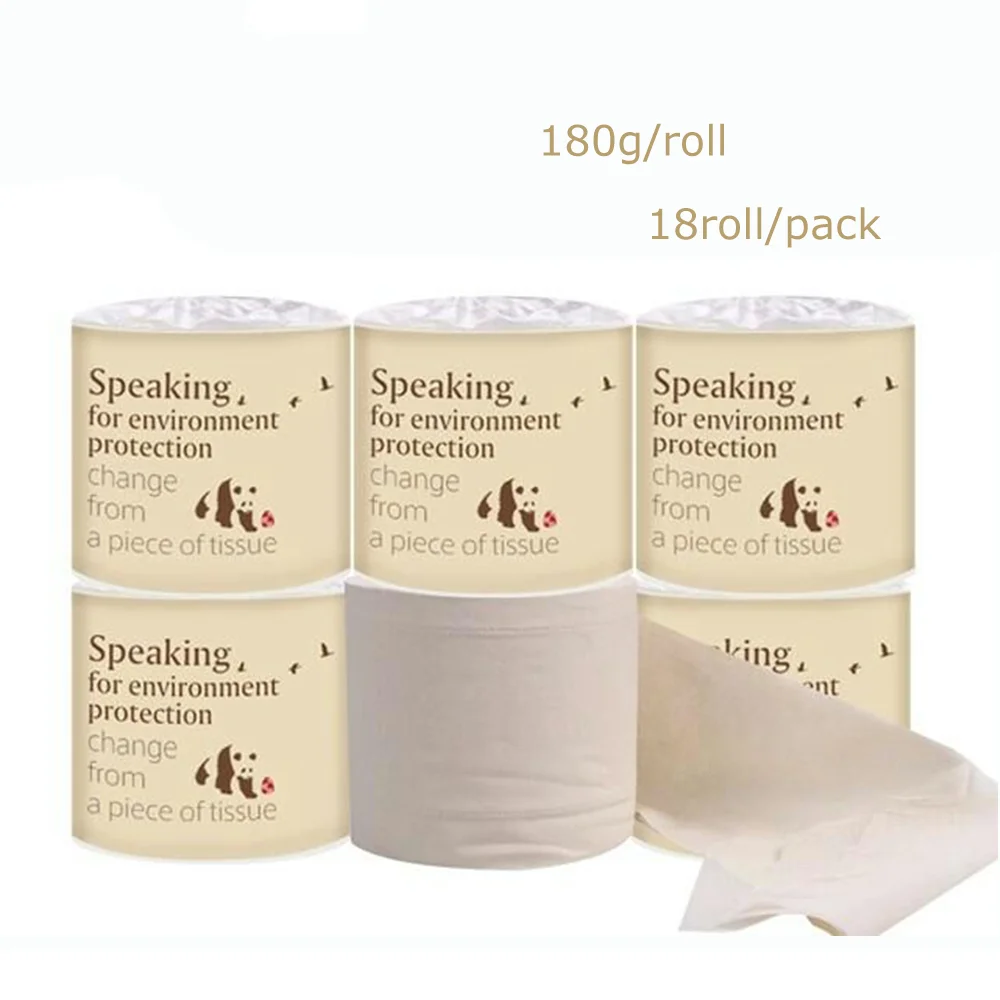 

No bleaching. Natural color full bamboo pulp. The toilet paper