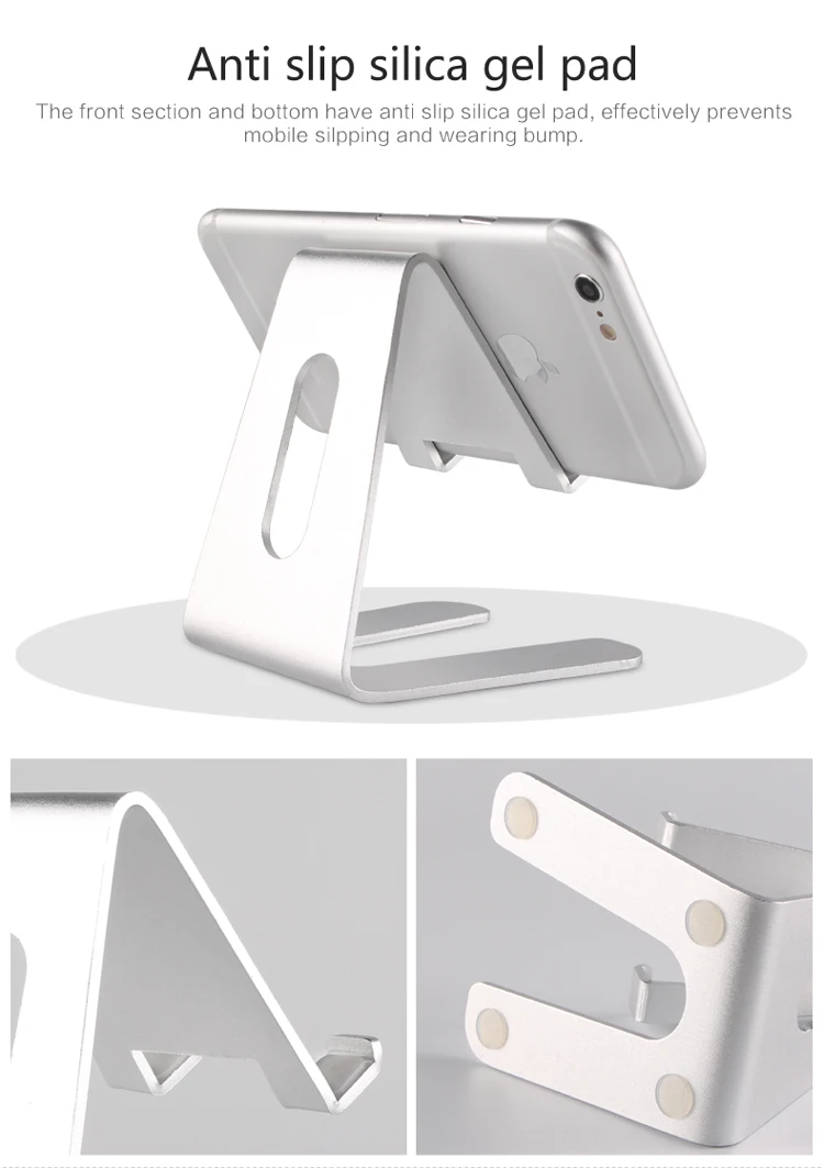Tel&eacute;fono inteligente o tableta titular de la aleaci&oacute;n de aluminio de soporte para ipad personalizado del tel&eacute;fono celular de metal venta al por menor de exhibici&oacute;n de - ANKUX.COM