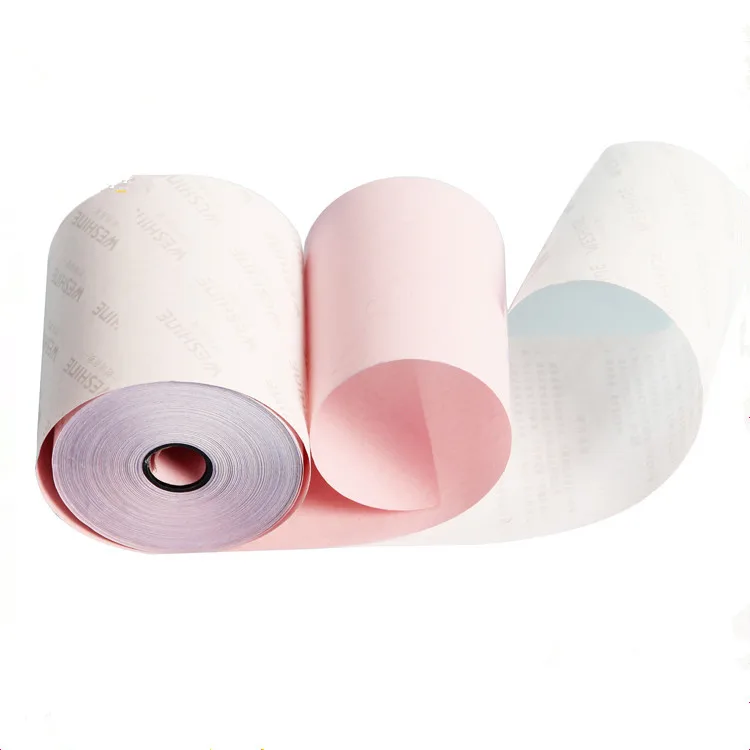 printing copy paper 100% wood pulp carbonless roll custom printing for dot matrix printer
