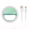 USB rechargeable clip-on mobile phone led flash ring selfie light with adjustable brightness