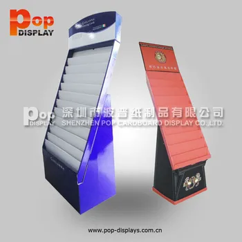 Pos Retail Store Products Wrapping Corrugated Paper Floor Display