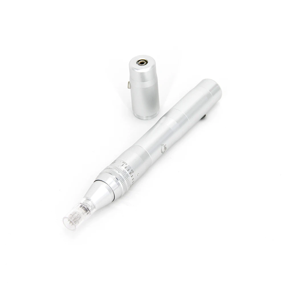 

home use derma pen micro needling electric derma stamp needle, Silver