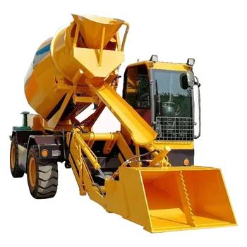 16 Cbm Per Hour Large Capacity Concrete Mixer With Loader - Buy Large
