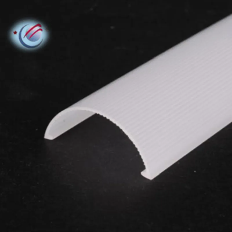 Extrusion profiles plastic clear cover for Polycarbonate led light diffuser