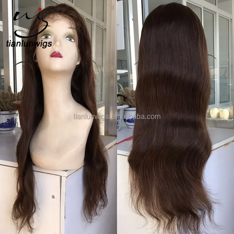 

No Tangle No Shedding Natural Hairline 22 #4 color full lace wigs 7A 8A 9A 100% Virgin Human Hair Lace Wig for Black Women