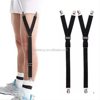 Men Women Shirt Garter Non Slip Locking Holders Leg Thigh