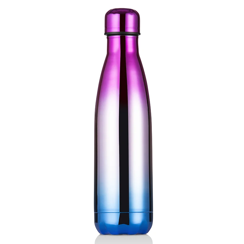 

Healthy choice double wall insulated coke bottle shaped sports drink water bottle, Colorful