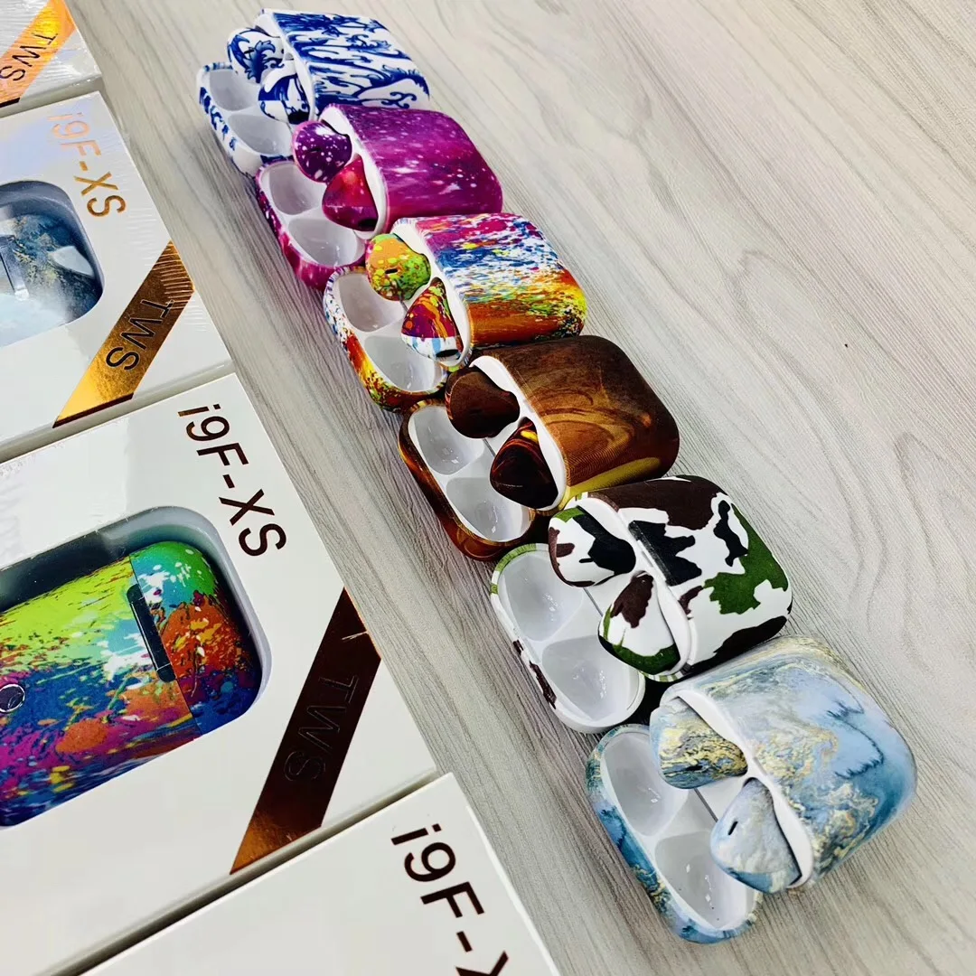 TWS i9F XS Painted Earbuds BT5.0 Wireless Earphones Dual Side Calls Auto Pairing Headphones With Charging Box - ANKUX.COM