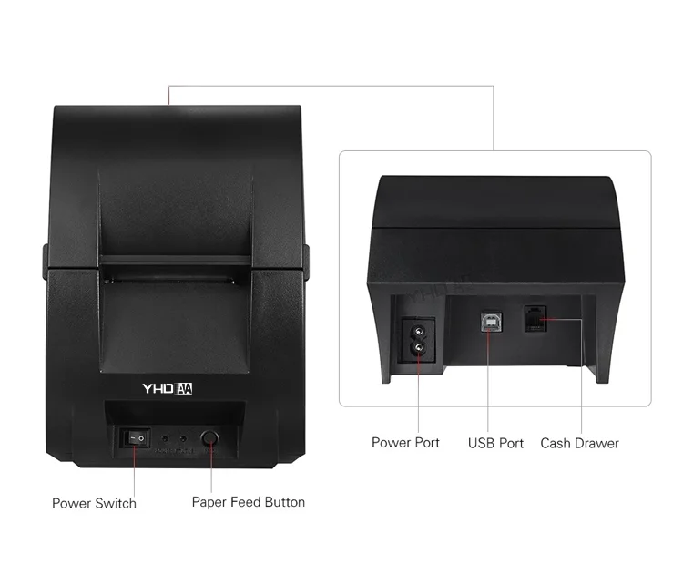 Hot Sell Thermal BT Printer 58mm Shenzhen Factory OEM Receipt Printer Compatible POS System