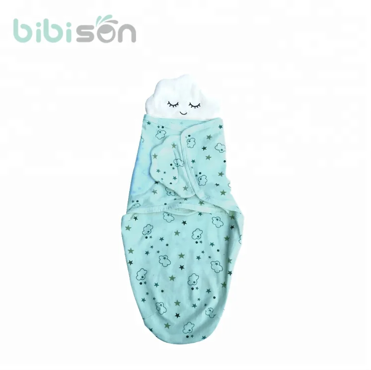

Hot sales cotton baby adjustable swaddle blanket wrap, Custom color