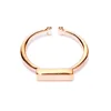 Latest Gold Finger Jewelry Rectangular Geometric Cuff Ring