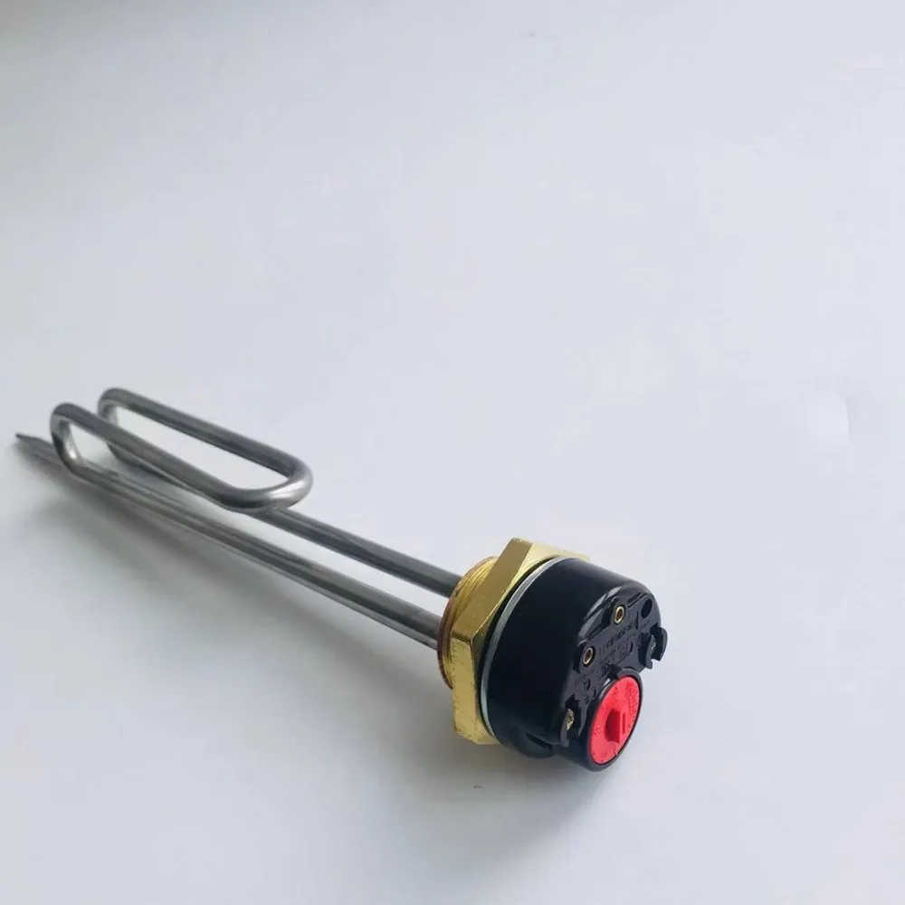 Dc 48v 600w Incoloy800 Immersion Water Heater For Solar Water Tank With Adjustable Thermostat