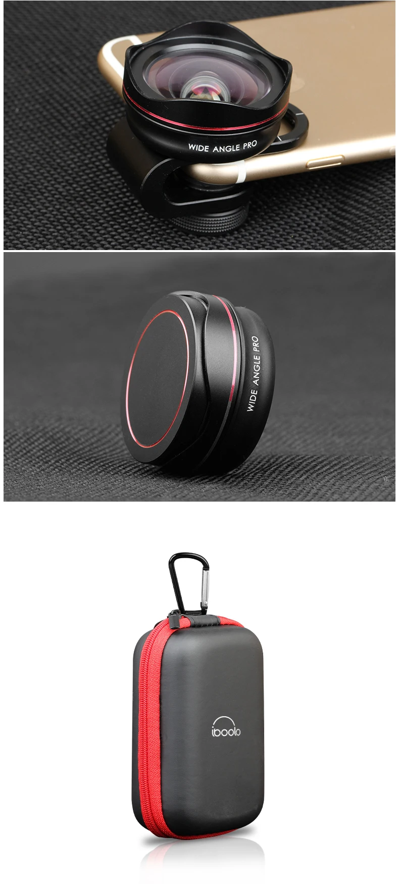 Mobile phone accessories 2018 Best popular phone lens for all phone 18 MM PRO wide angle lens