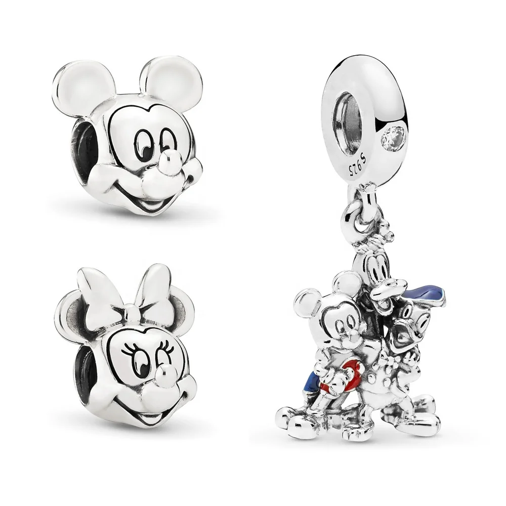 

Slovehooony 925 Silver Mickeies Mouse and Friends Charms silver 925 the Lion King Simba Charms 797841CZ