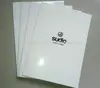 Simple white business folderwith black logo design