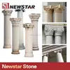 granite Marble Stone Gate Column , Square Roman Pillar Design