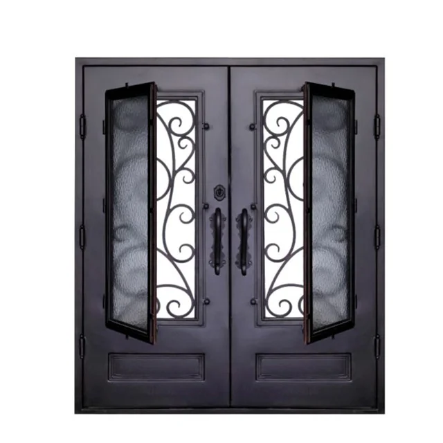 铁管双门门设计 - buy 铁管门设计,双门铁门,门铁门 product on