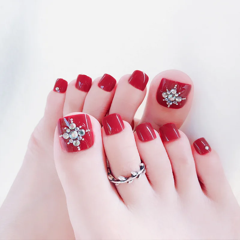 

Wholesale Hot-Sale False Foot Nails Toenail Tablets Stickers Tips Nail Art