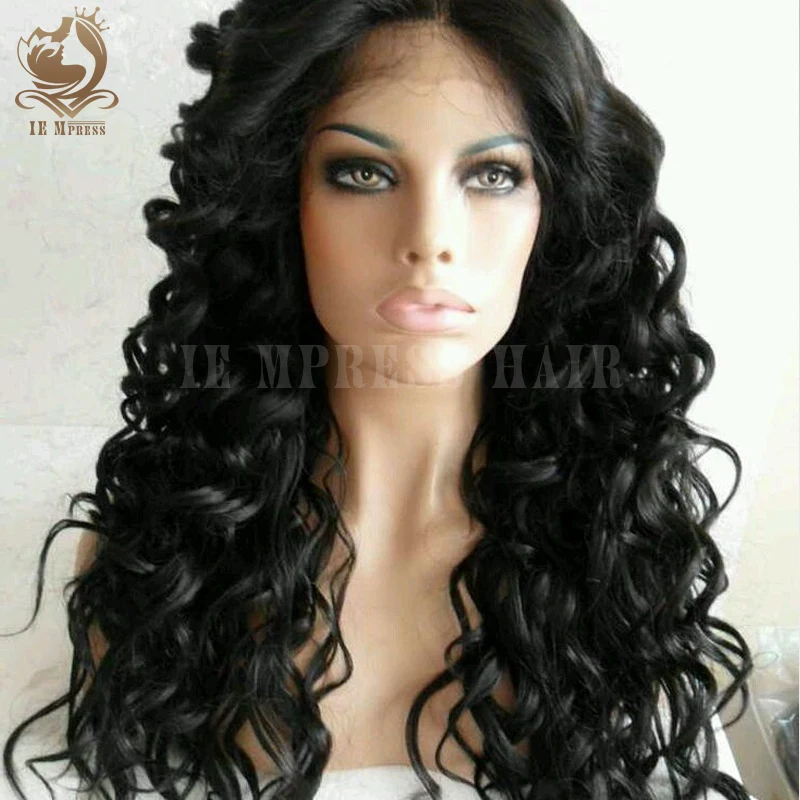 Brazilian Virgin Hair Curly Glueless Full Lace Human Hair