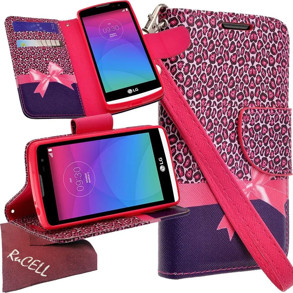 LG C40 Leon / LG Tribute 2 (Boost Mobile) LTE 4G Case (C40 / H320) / Power L22C (TracFone / NET10) / Destiny L21G (StraightTalk) Wallet PU Leather Flip Kickstand Folio Case for LG C40 Leon / L22C (Metropcs / Straight Talk), Wallet PU Leather Flip Kickstand Folio Case for LG C40 Leon / L22C