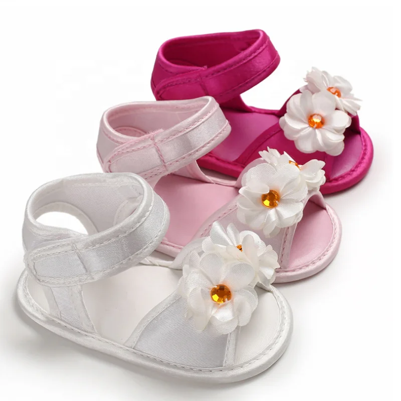 

Summer Shoes Baby Sandals Flower Anti-slipping Soft Sole Breathable Comfortable Beach Outside Princess Shoes Girl Beach Sandals