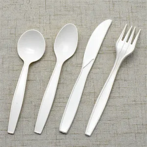 Image of Free Sample Cornstarch PLA Biodegradable Cutlery Disposable Tableware FDA for Restaurant