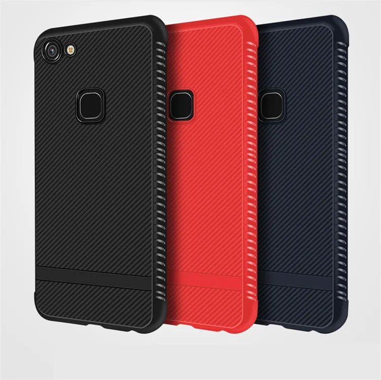 

Saiboro Factory Direct Supply TPU Bumper Phone Case Cover For Vivo Y83 Y81 Shockproof Protective Stripes Case, 3 colors