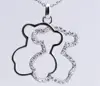 2019 The Most Fashionable And Personalized Design double hollowed out Bear Silver Pendant