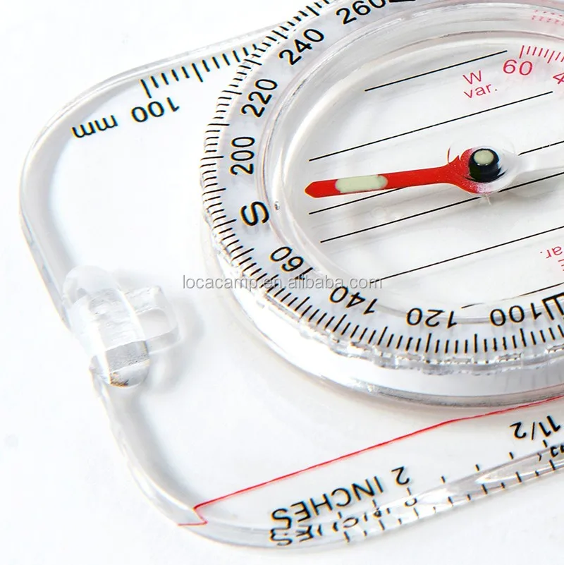 Acrylic Engineer Map Compass Scale Ruler With Magnifying Glass And Luminous Map Compass Buy