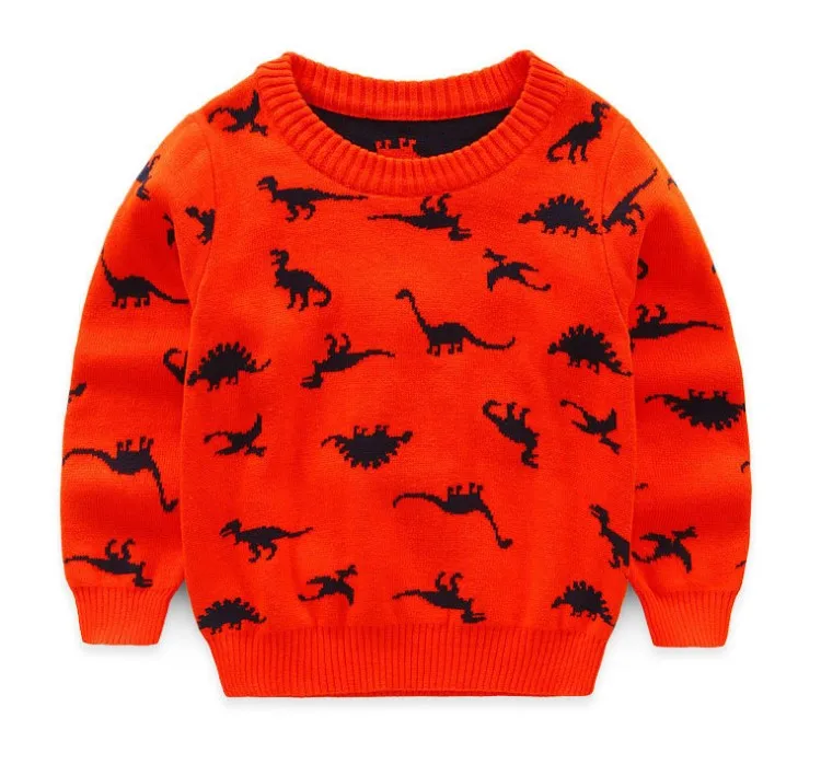 Hot Sale Kartun Dragon Lengan Panjang Pullover Sweater Anak Pakaian untuk Anak-anak
