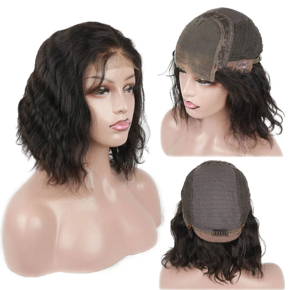 

Natural Looking cuticle aligned hair pre plucked hairline human hair closure wig