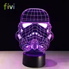 3D LED Desk Lamp Storm Trooper White Soldier Night light 3D Table Lamp Luminaria Visual illusion LED Holiday Gifts Nightlight