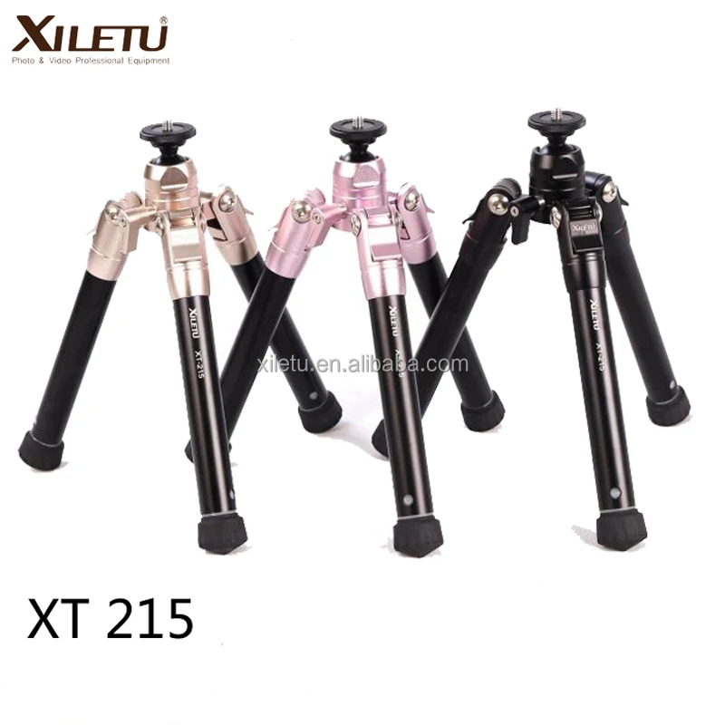 

XT-215 Aluminum Portable Lightweight Mini Camera Phone Tripod, Black