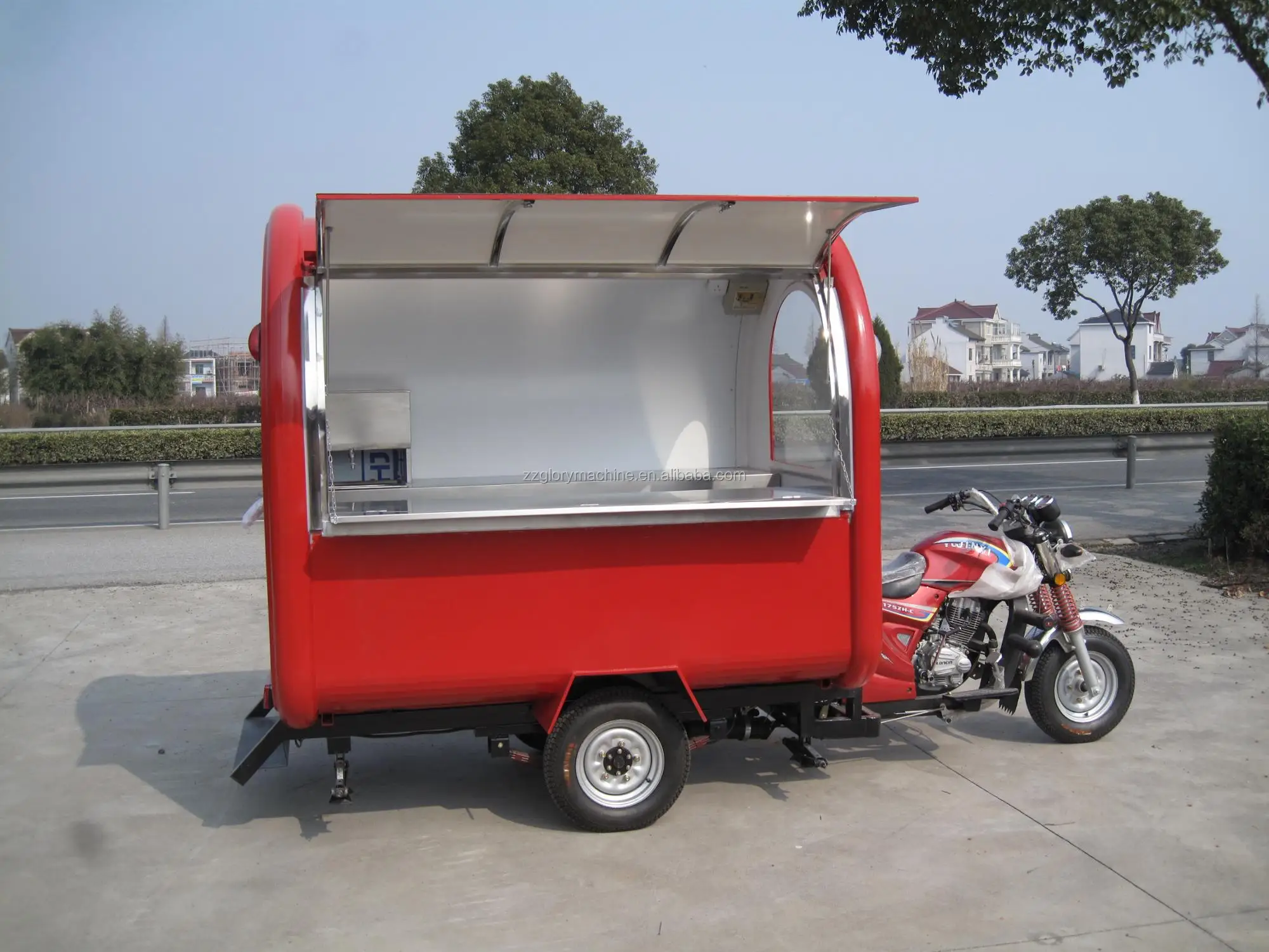 Warehouse Price Moto Food Cart Motorcycle Food Truck Breakfast Carts