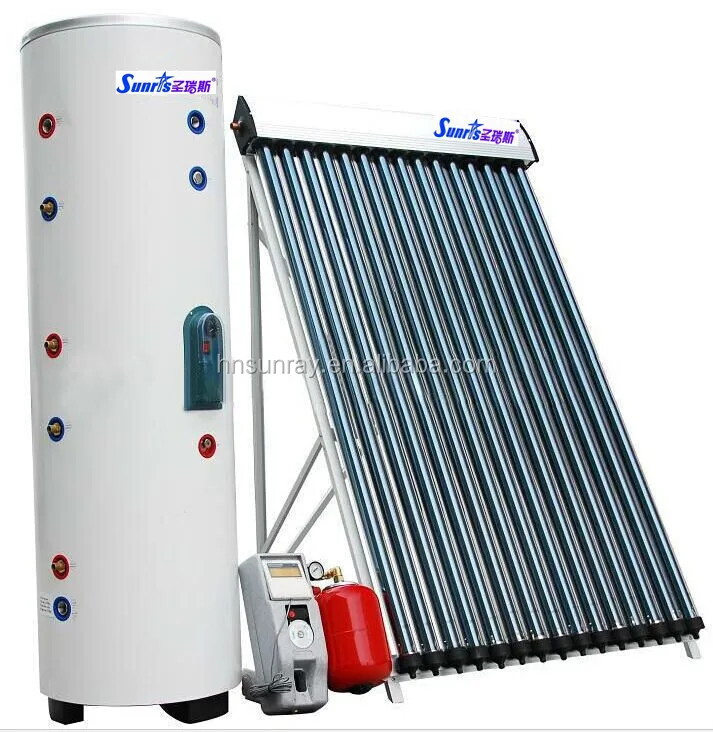 
Super metal heat pipe solar water heater separated with pressurized tank 