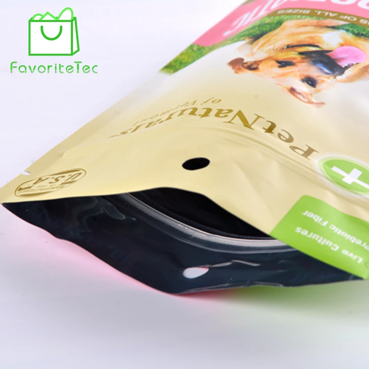 Custom Tear notch Retort Pouch Pet Food Packaging Bag