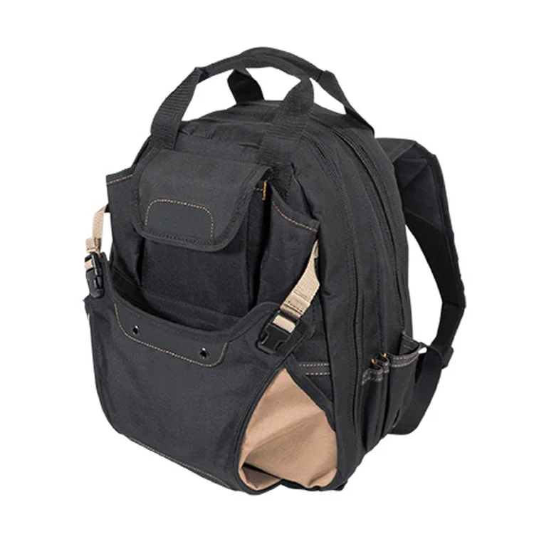 Free Tax Bags Factory In Myanmar 44 Pocket Hard Bottom Networking Tool