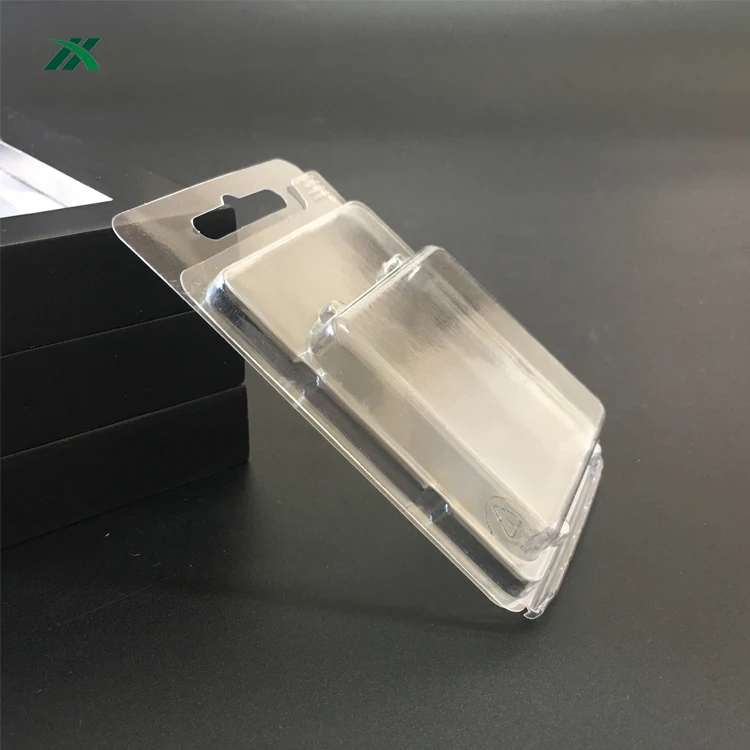 Transparent Blister Clamshell Packaging Box With Insert Paper Card
