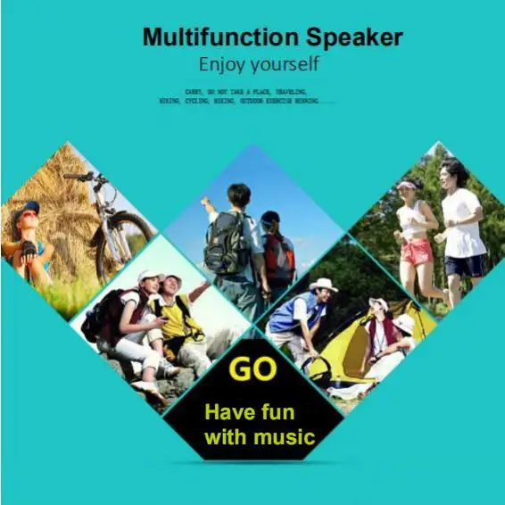 Explosions subwoofer waterproof dustproof, support TF climbing hook mini bluetooth speaker with suction cup - ANKUX.COM