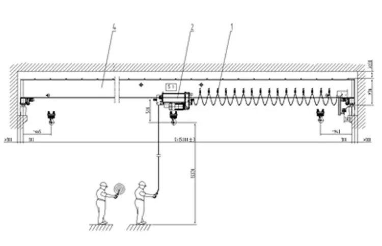 Design drawing of HD european single girder overhead crane.jpg