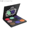 Name brand TZ cosmetics 9colors shimmer matte foiled eyeshadow