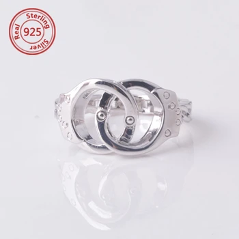Handcuff Ring In Sterling Silver Desgin Jewelry Wife Handcuff Ring In Sterling Silver Desgin Jewelry Wife Friend