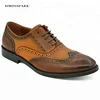 2018 High quality handmade genuine leather mens dress shoes leather oxford shoes dress shoes men brown
