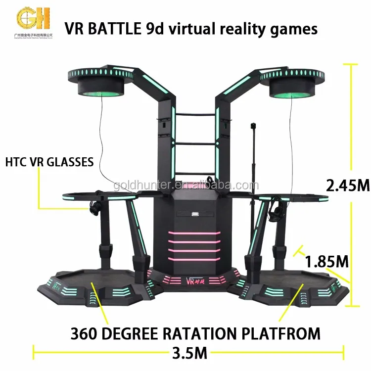 Outdoor Virtual Reality walker simulator 9d cinema game machine VR simulator shooting game